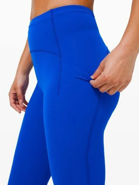 LULULEMON Swift Speed High-Rise Tight 28" Size 4 Cerulean Blue - Picture 3 of 10